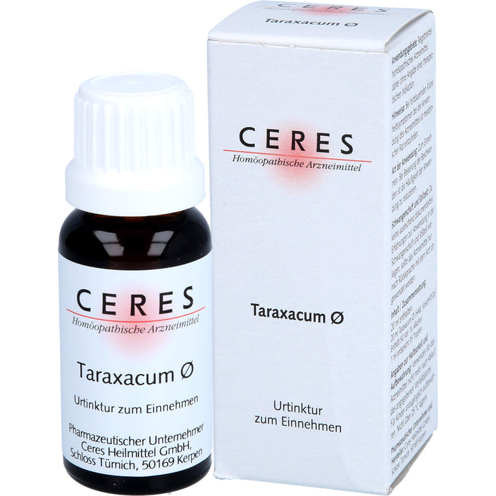 CERES Taraxacum ø Urtinktur, 20 ml Solution