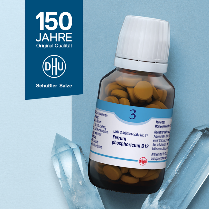 DHU Schüßler-Salz Nr. 3 Ferrum phosphoricum D12, 200 pcs. Tablets