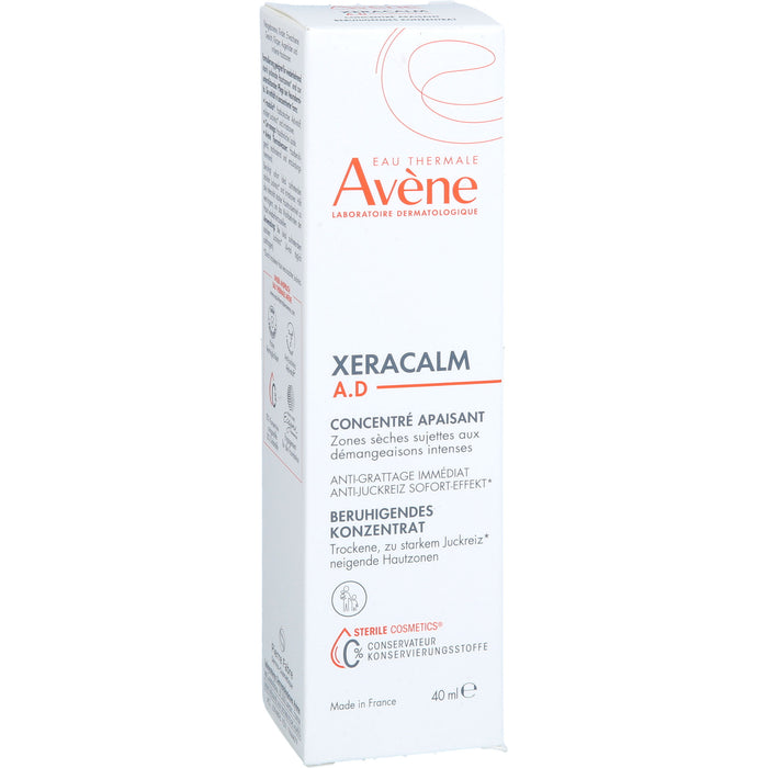 Avène XeraCalm A.D beruhigendes Konzentrat für trockene, zu starkem Juckreiz neigende Hautzonen, 40 ml Konzentrat