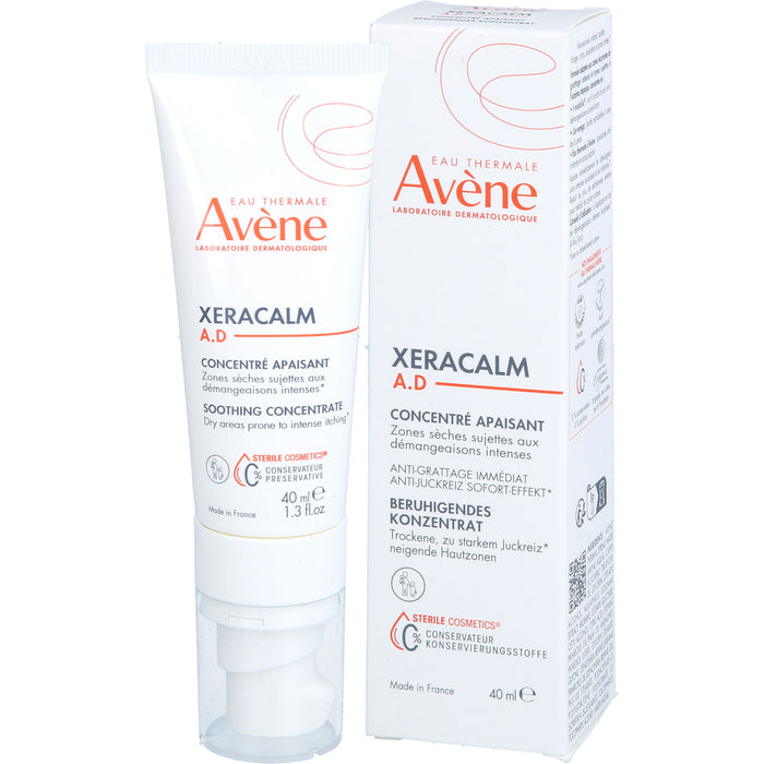 Avène XeraCalm A.D beruhigendes Konzentrat für trockene, zu starkem Juckreiz neigende Hautzonen, 40 ml Concentré