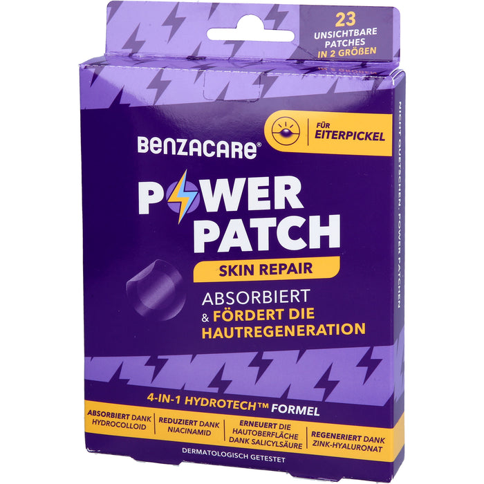 BENZACARE Power Patches - Skin Repair absorbiert den Eiterpickel und fördert die Hautregeneration, 23 pcs. Patch