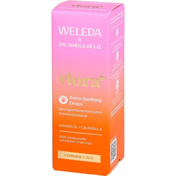 WELEDA Vlora+ Extra-Soothing Drops Öl bei gestresster Intimhaut, Irritationen und Juckreiz, 30 ml Öl