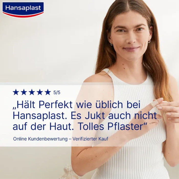 Hansaplast Soft Injektionspflaster 1,9 cm x 4 cm für empfindliche Haut, 100 St. Pflaster