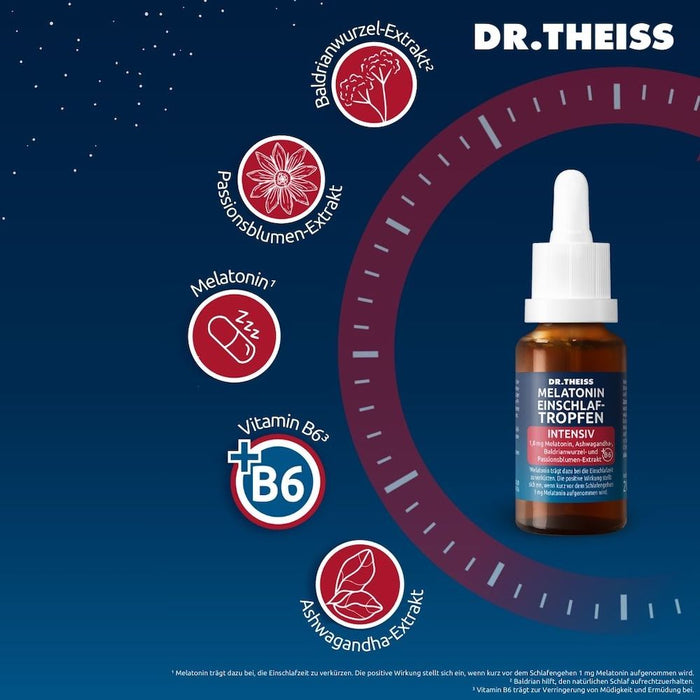 Dr. Theiss Melatonin Einschlaf-Tropfen intensiv, 20 ml 