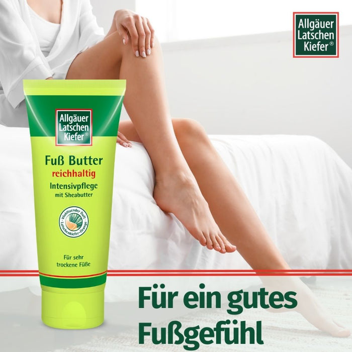 Allgäuer Latschenkiefer Fuß Butter reichhaltige Intensivpflege mit Sheabutter, 100 ml Creme