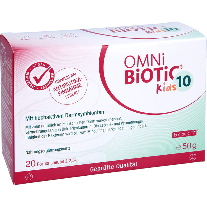 OMNI BIOTIC 10 Kids Pulver mit hochaktiven Darmsymbionten, 20 pcs. Sachets