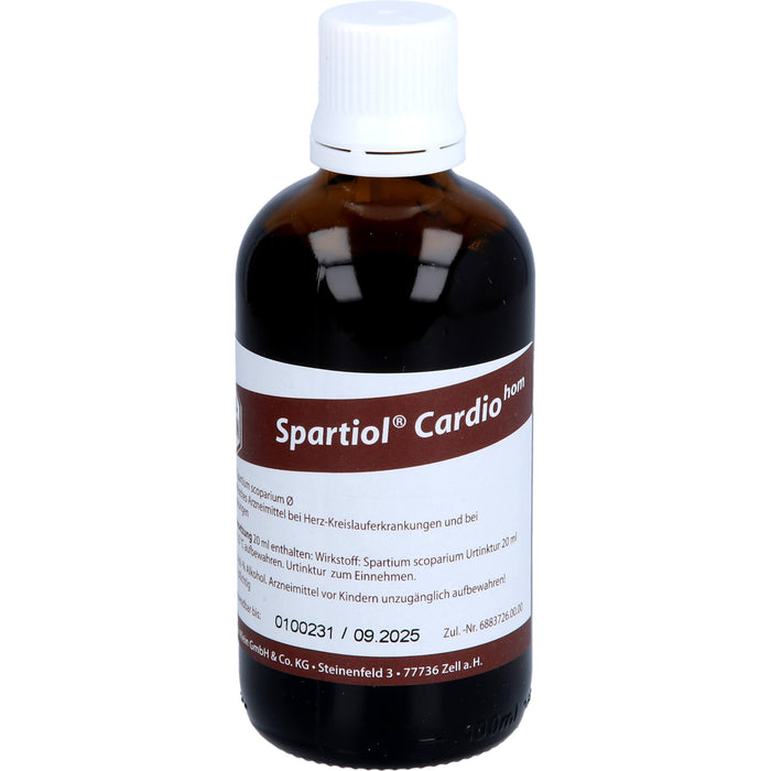 Spartiol Cardiohom Lösung bei Herzschwäche oder entzündlichen ekzematösen Hauterkrankungen, 100 ml Solution