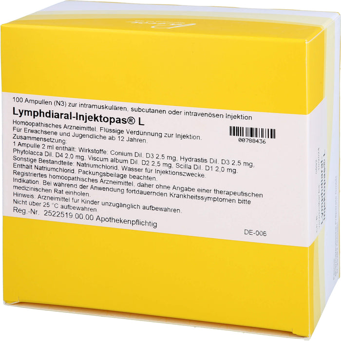 Lymphdiaral-Injektopas  L, 100 pcs. Ampoules