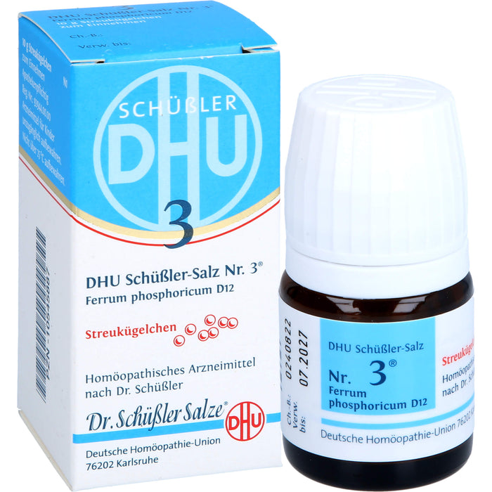 DHU Schüßler-Salz Nr. 3 Ferrum phosphoricum D12, 10 g Globuli