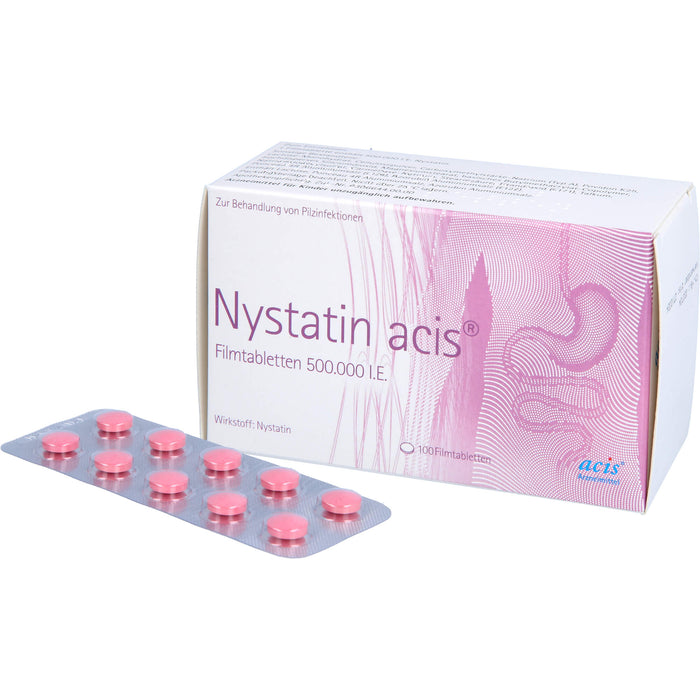 Nystatin acis  Filmtabletten, 100 pcs. Tablets