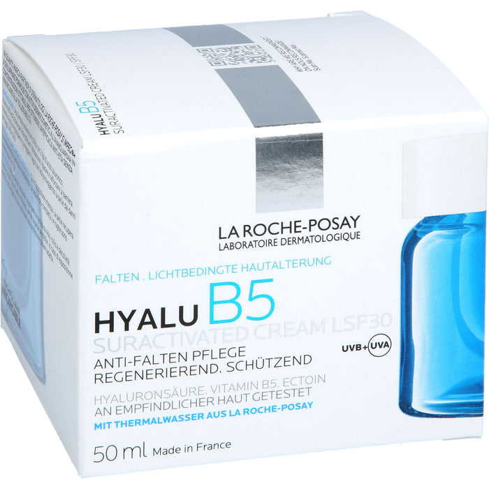 La Roche-Posay Hyalu B5 Suractivated Cream LSF 30 Anti-Falten-Pflege, regenerierend, schützend Nachfüllpack, 50 ml Cream