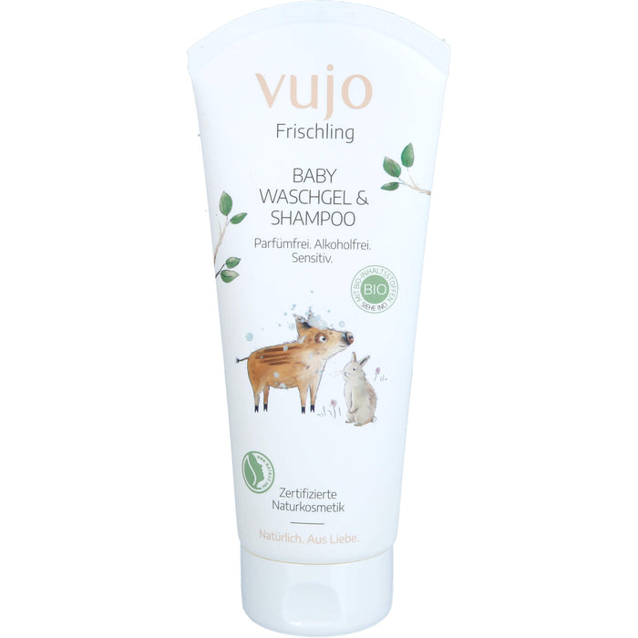 Vujo Frischling Baby Waschgel & Shampoo, 200 ml Gel