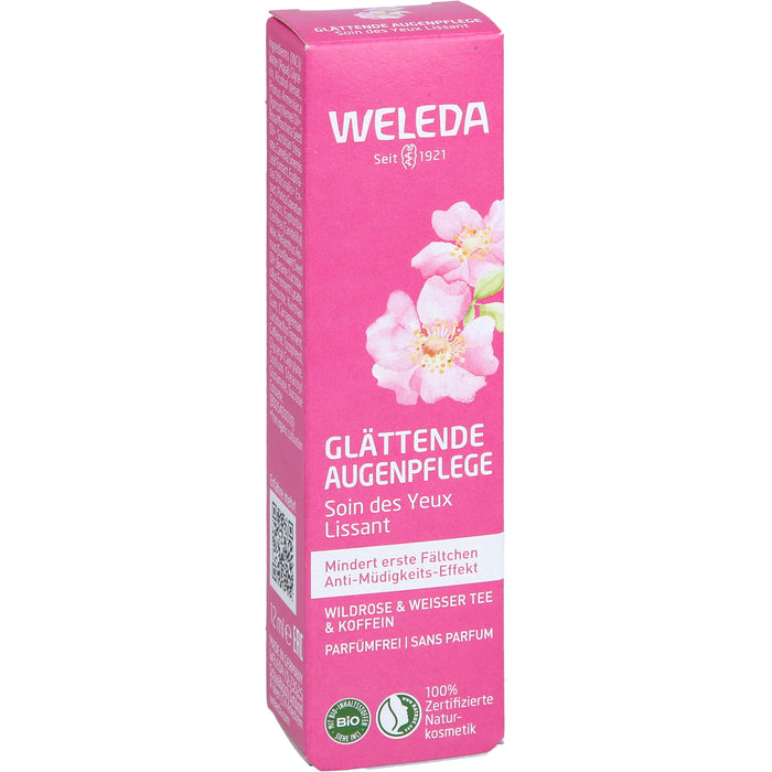 WELEDA glättende Augenpflege Wildrose & Weißer Tee mindert erste Fältchen, 12 ml Cream