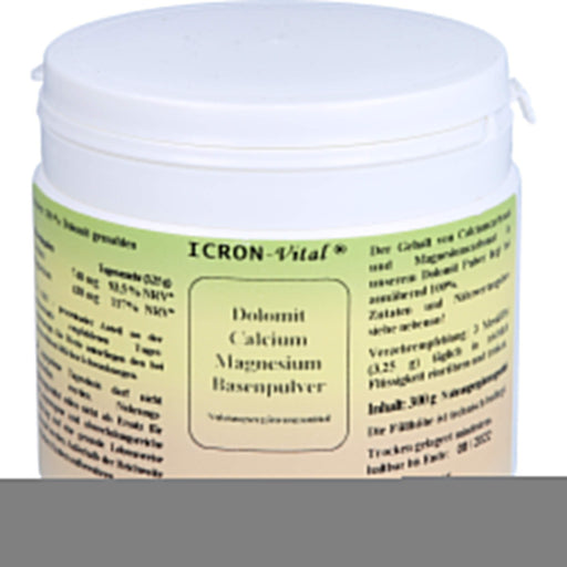 ICRON-Vital Dolomit Calcium Magnesium Basenpulver, 300 g Pulver
