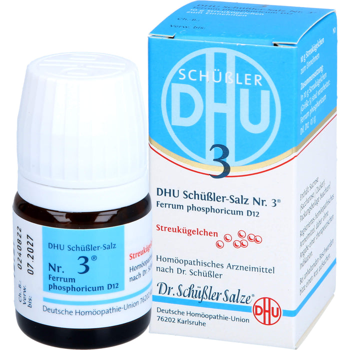 DHU Schüßler-Salz Nr. 3 Ferrum phosphoricum D12, 10 g Globuli