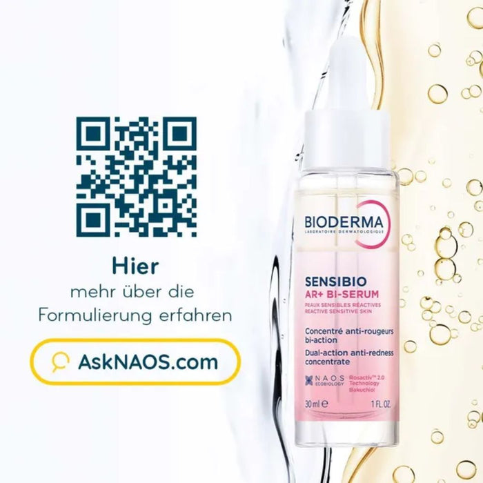 BIODERMA Sensibio AR+ Bi-Serum für empfindliche Haut zur Reduzierung von Rötungen und Verbesserung der Hautfestigkeit, 30 ml Solution