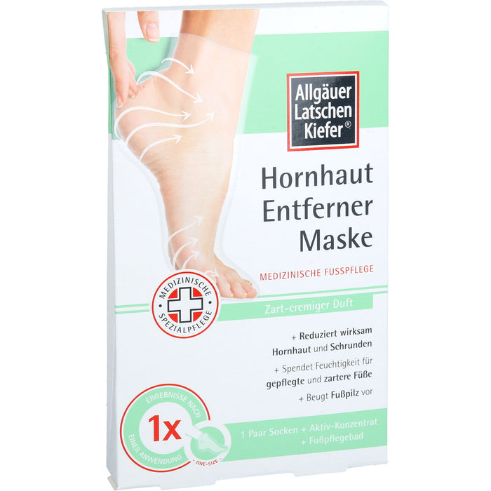 ALLGÄUER LATSCHENKIEFER Hornhaut Entf.Maske cremig Set, 1 pc Crème