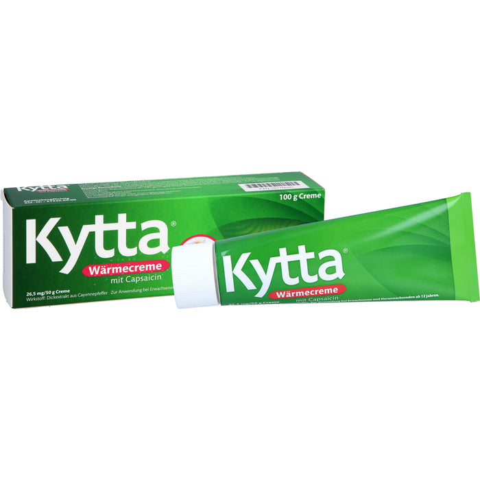 Kytta Wärmecreme mit Capsaicin gegen Muskelschmerzen & Verspannungen, 100 g Crème