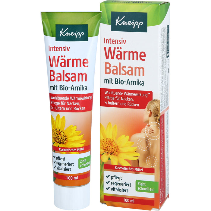 Kneipp Intensiv Wärmebalsam mit Bio-Arnika Pflege für Nacken, Rücken und Schultern, 100 ml Baume