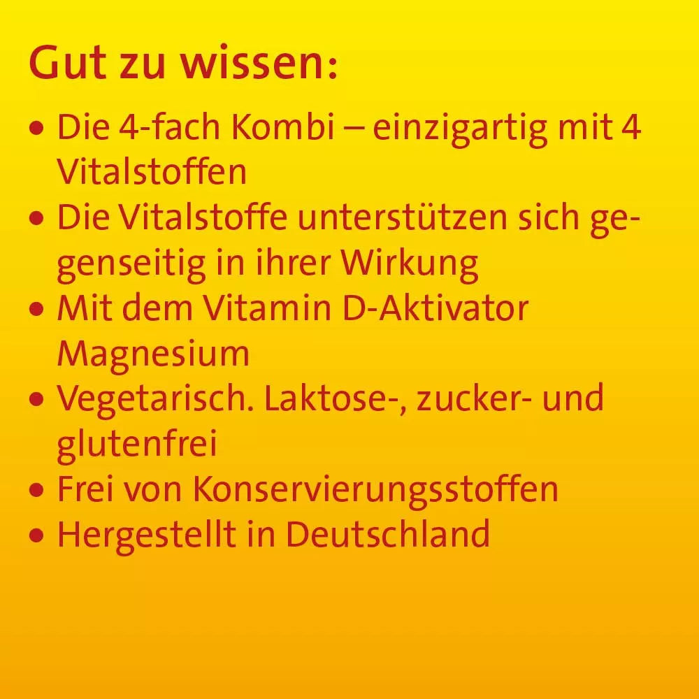Vitamin D3 K2 Hevert® plus Calcium und Magnesium 4000 IE, 60 St. Kapseln